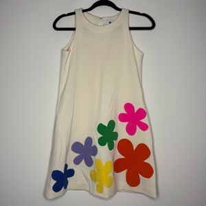 LISA PERRY Kitschy Gogo Mod 60s Dopamine Dressing Floral 100% Wool Mini Dress